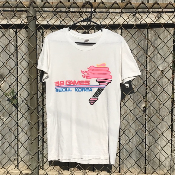 ⛔️SOLD⛔️Vintage 1988 Summer Olympics Korea T-Shirt - Picture 5 of 5